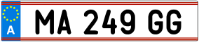 Trailer License Plate